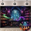 Halloween Mad Scientist Lab Backdrop 8x6FT Spooky Chemistry Laboratory Magic