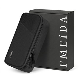 Fmeida Structured Pencil Case Pouch for Boys Back to School Supplies, Black