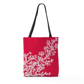 CafePress Coral Pattern 18"x18" Reusable Grocery Shopping Sling Tote Bag