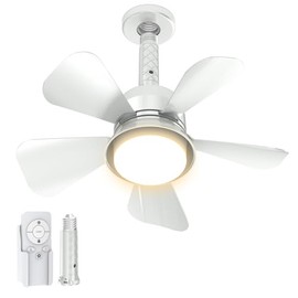 MOTCTQVD Ceiling Fan Light with Lights and Remote,1000 Lumens LED 3 Colors Ceiling Fan,3000K-6000K Ceiling Fans for Living Room, White