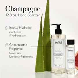 LAFCO New York Hand Sanitizer, Champagne - 12.8 fl oz - Purifies & Hydrates - FDA Approved - Cruelty Free