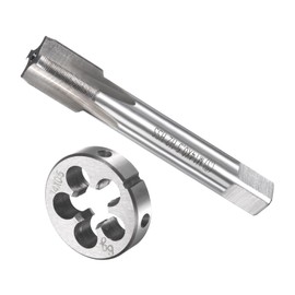 CoCud Tap and Die Set M14 x 0.5 Thread Metric High Performance Steel Machine Screw Tap and Round Die Device Kit - 1 Set