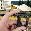 Tactical D-Ring Carabiner for Hiking/Military/EDC - Lightweight Plastic Mountain Carabiner