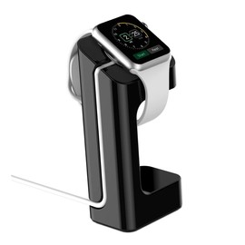 KICHOUSE Charging Stand for Watch Lightweight Black Holder with Slip Base for Home Office Use Portable Watch Charging Station Durable Design
