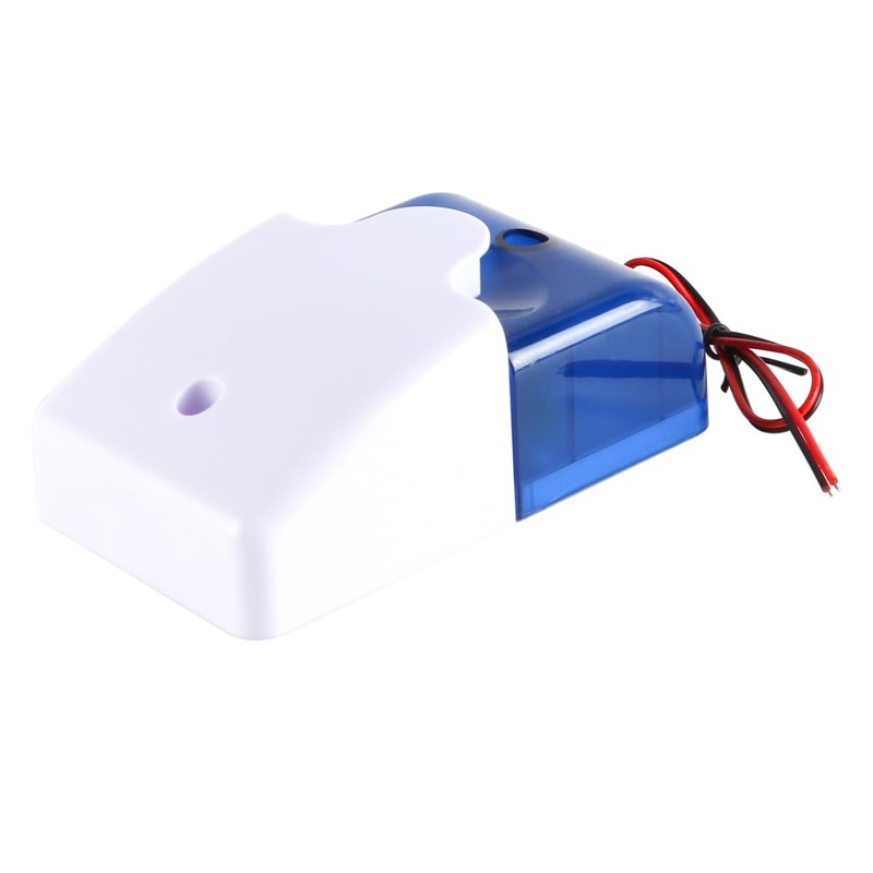 Laroal Sound Alarm Strobe Siren with Flashing Light Security Emergency
