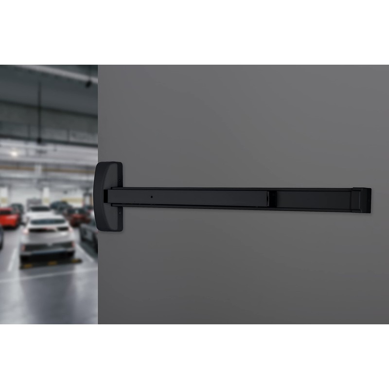 Brinks Commercial Rim Panic Exit Device, Matte Black - UL