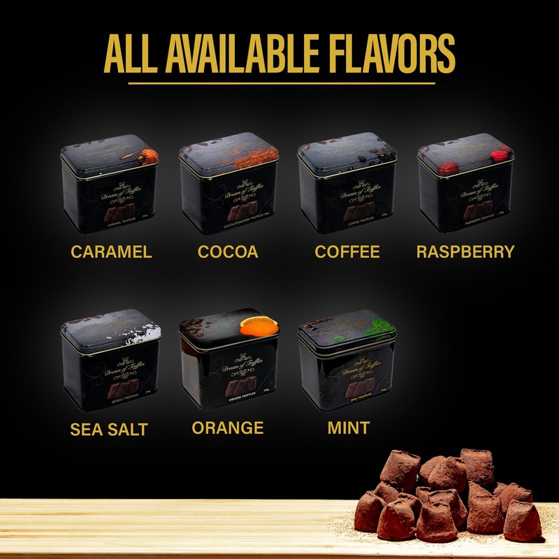 Swedish Truffles with Fine Cocoa.