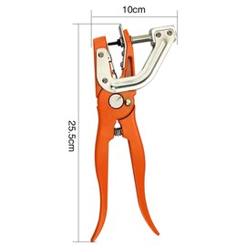 Ear Tag Pliers, Livestock Ear Tag Applicator for Cattle Pig Goat Sheep Lamb Ear Tag Tool Farm Supplies Orange