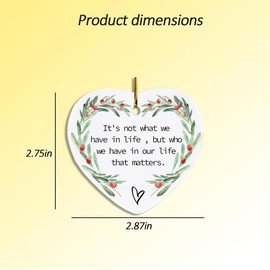 Best Friend for Women Friends Christmas Ornaments Birthday Gifts for Female Friend Friendship Inspirational Gifts for Women Xmas Gifts Friendship Ornament Ceramic Christmas Decorations