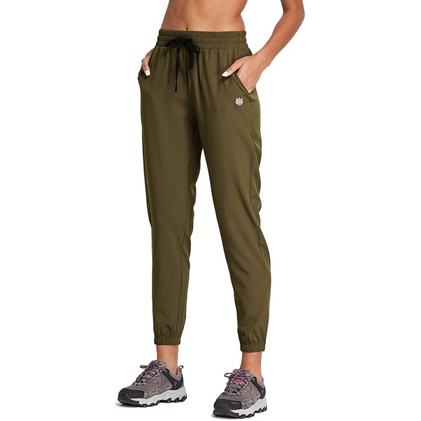 FitsT4 Women's Lightweight Hiking Pants Quick Dry Drawstring Joggers Ankle Pants with Pockets