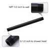 SWHYGER 8 Inch Ceiling Mount Shower Arm and Flange,Straight Arm