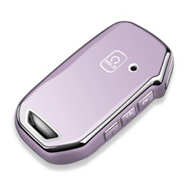 Tukellen for Kia Key Fob Cover,Special Soft TPU Key Case Cover Protector Compatible with Cerato Ceed Forte NIRO Sorento Seltos Sportage Soul Telluride Remote/Smart Key,Key Shell-Purple