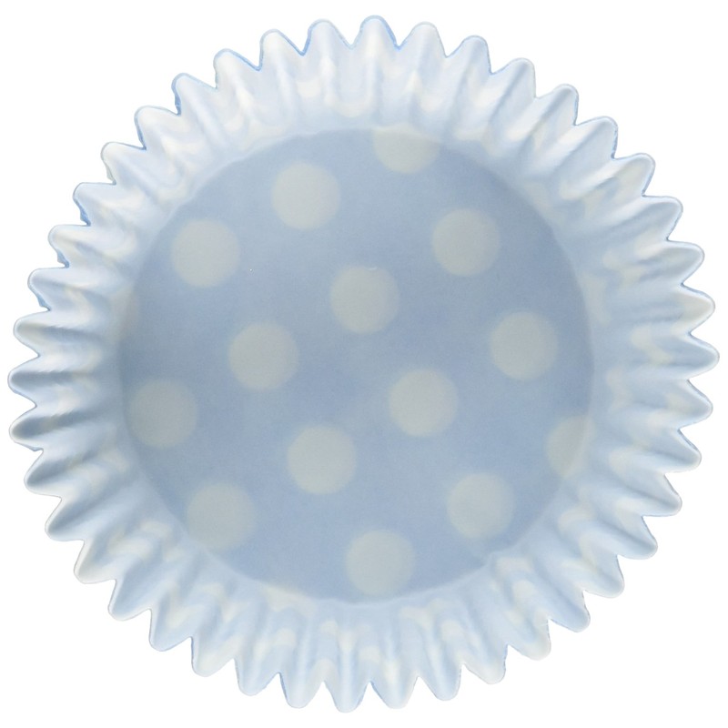 Holly Cupcakes 180 Excellent Quality Baby Blue Polka Dot Muffin