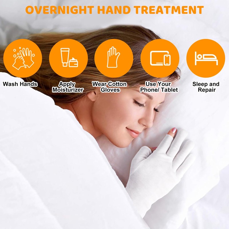 moisturising Gloves Cotton Gloves for Eczema Dry Hands