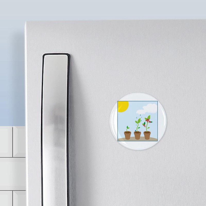 CafePress Seedlings Magnets 2.25" Round Button Magnet (10 pack)