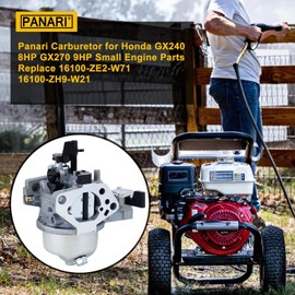 Panari GX240 GX270 Carburetor for Honda GX 240 8.0 HP GX 270 9.0 HP Small Engine Parts Carb Kit Replace 16100-ZE2-W71 16100-ZH9-W21 with 17210-ZE2-515 17210-ZE2-822 Air Filter