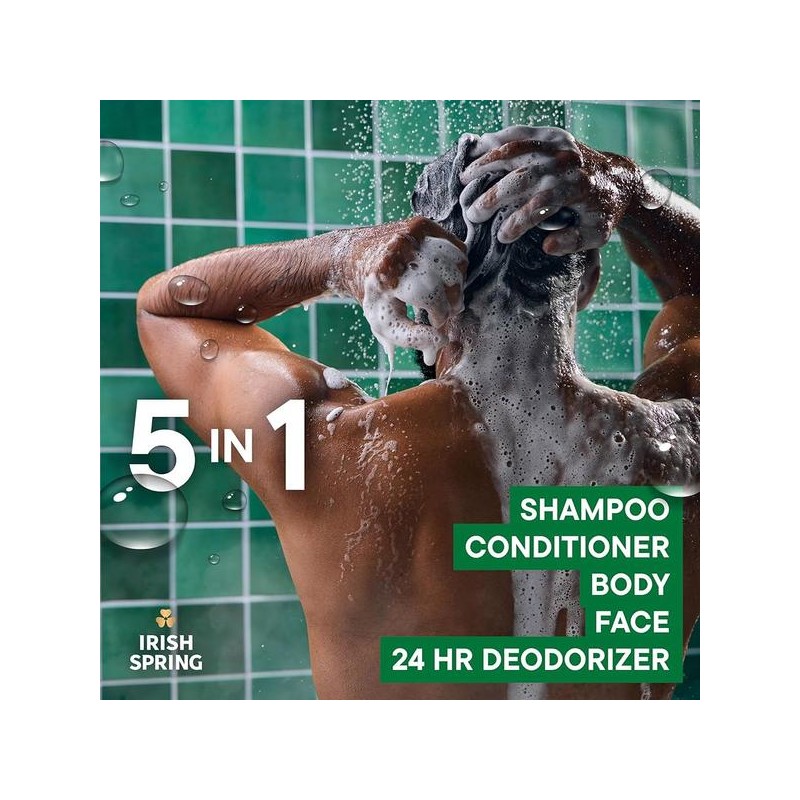 Irish Spring 아이리시 스프링 5 in 1 남성용 바디워시, 신선하고