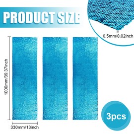 BENECREAT 3pcs 100x33cm Two Tone Sequin Fabric, Reversible Shimmer Sewing Fabric, Flip-up Graffiti Fabric Mermaid Sequin Fabric, Sensory Wall Sensory Room Decor, Deep Blue and Silver