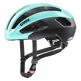 uvex Rise CC - Safe Performance Helmet for Men and Women - Individual Size Adjustment - Optimised Ventilation - Aqua - Black - 56-59 cm