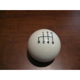 Core Shifters 6 speed engraved shifter shift knob WHITE for 2005-2018 Dodge Ram HD G56 M10x1.5