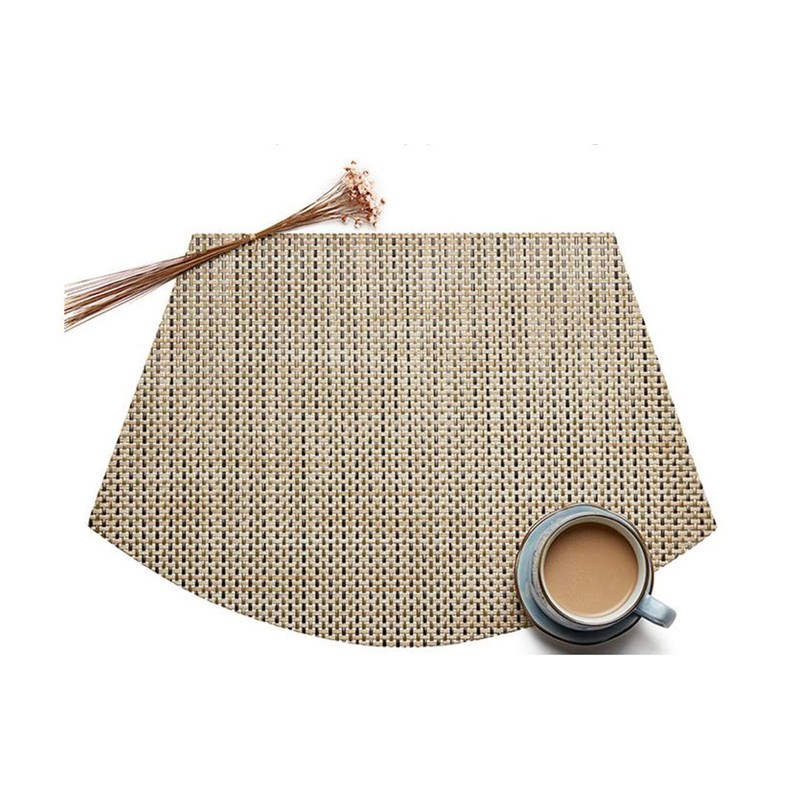 Round Table Placemats Set of 4 Wedge Placemats Heat Resistant