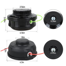 JODDMTTY 191R00-0&198386-5 for Makita Weed Eater String, for Makita Trimmer Head -2 Pack