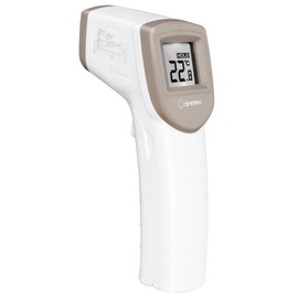 dretec Radiation Thermometer, Cooking Thermometer, Non-Contact Thermometer, Non-Touching, Fry, Oil, Candy Making, Digital, White