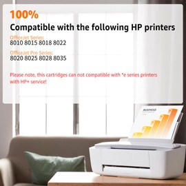 NineLeaf 910XL Ink Cartridge Replacement for HP 910 XL Compatible with OfficeJet 8010 8015 8018 8022 OfficeJet Pro 8020 8025 8028 8035 Printer(8 Combo Pack, Black Cyan Magenta Yellow)