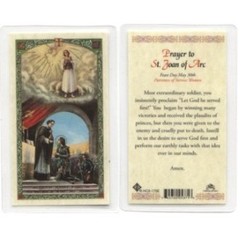 Prayer to St. Joan of Arc Holy Card (HC9-175E) - Laminated