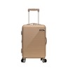 Rockland Star Trail Hardside Spinner Wheel Luggage, Champagne, Carry-On 20-Inch