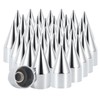 Cabtherlyn 33mm x 4 1/4" Chromed Spike Lug Nuts Covers