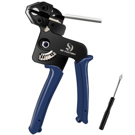 SSD FACTORAY Metal Zip ties Stainless Steel Zip Ties Metal Zip Ties Heavy Duty Outdoor For Fastening And Cutting and Metal Cable Tie Remover (SINGLE-BLUE)