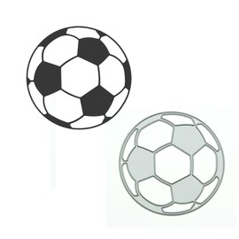 1 Pcs Football Cutting Dies Birthday Party Soccer Metal Cutting Dies,DIY Scrapbooking Artist Metal Cutting Dies Stencils for DIY Scrapbooking Album Stamp Paper Card Embossing Mold