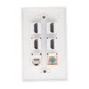 Wall Plate 6 Ports HD Multimedia Interface CAT6 TV F