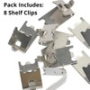 Commercial Refrigerator Shelf Support Clips – Stainless Steel Square-Rail Brackets