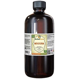 Mucuna (Mucuna Pruriens) Tincture, Organic Dried Seeds Liquid Extract (Brand Name: HerbalTerra, Proudly Made in USA) 32 fl.oz (0.95 l)