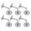 6 Pcs Wall Handrail Bracket 304 Stainless Steel Strong Bearing