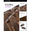 LUVME Straight Seamless 110g 7Pcs Clip in Hair Extensions Full