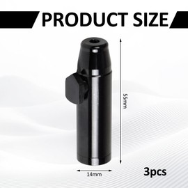 3 Pack Metal Spice Dispenser, Portable Mini Leakproof Food Shaker, Waterproof outdoor Pepper Camping Spice Black Container,Salt Shaker for Travel Cooking Various Seasoning Needs