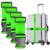 Ninmaofly 4 Pcs Luggage Straps, Adjustable Suitcase Straps, Heavy Duty
