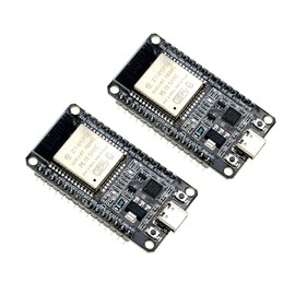 2Pcs ESP-WROOM-32 ESP32 ESP-32S Development Board 2.4GHz Dual-Mode WiFi + Bluetooth Dual Cores Microcontroller RF AMP Filter AP STA for Arduino IDE | Type C Connector