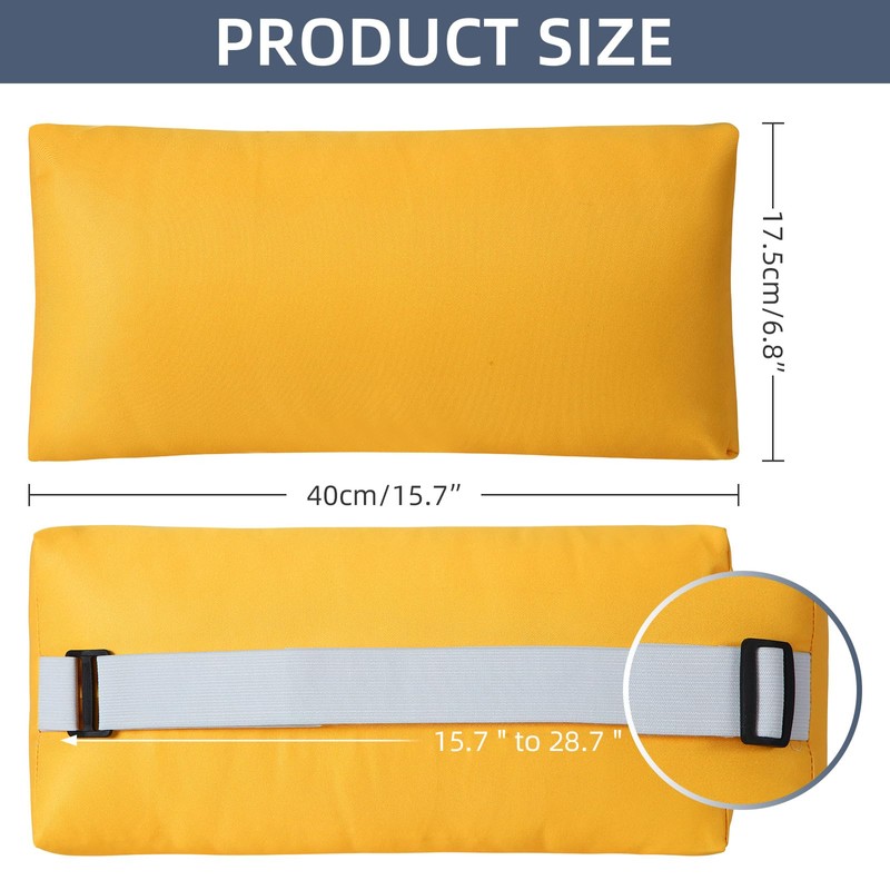 Rasugarlary Headrest Pillow for Patio Chaise Lounge Chair, Outdoor Chaise