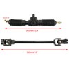 PRO PRO BAT 270mm/11.8'' Steering Wheel Steel Kit 320mm/12.6'' Gear