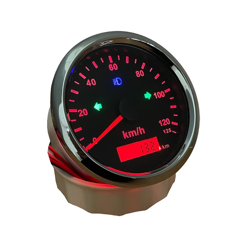 ELING KM/H GPS Speedometer Odometer 125KM/H Mileage Adjustable for Vessels