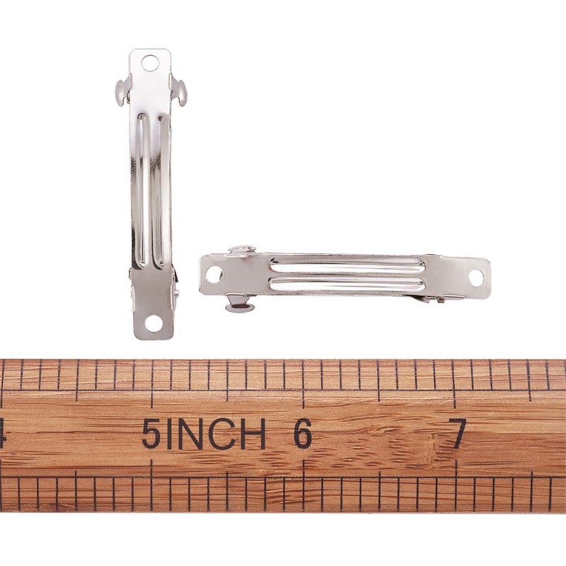 FASHEWELRY - 20 pinzas de pelo de hierro francés, chapado