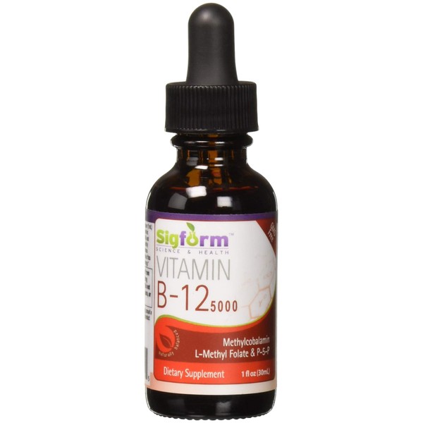 SIGFORM Vitamin B12 5000 Sublingual, 0.02 Pound