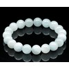 ElisaJewelryArt - Natural Aquamarine Beaded Bracelet Genuine Gemstone Calming Stone