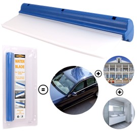 Huiscu Hoja de agua de 12 pulgadas, escobilla de silicona súper flexible, para uso en coche o hogar, lo mejor para secado de automóviles o baños