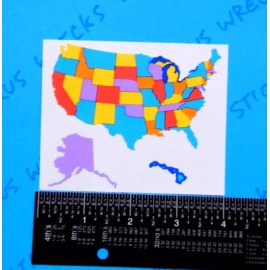 Mrs. Grossman's United States Map Stickers Vintage Mrs. Grossman's