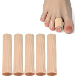5 Stück Zehentrenner, weiche Gel-Zehenschützer Zehenkappen Geschlossener Zehenschutz Zehenabstandshalter Ballenpads Schmerzlinderung für Corns Remover,Callus Kissen, Bunion Behandlung, Schwielen